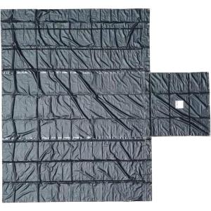 imageMytee Products 24 x 20 Flatbed Truck 18 Oz Lumber Tarp with 8 FT Drop ampamp Flap  Black Heavy Duty Vinyl Waterproof Tarp for Trailers to Protect Cargo from Wind Rain Snow and Sun