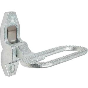 imageMytee Products 4 Pack 6516quot W x 434quot D Silver Galvanized Steel Trailer Folding Step  Fold Down Utility Bed Body Safety 440 LBS Reliable Grab Handle or Step for Trailer RV Bus CamperSilver