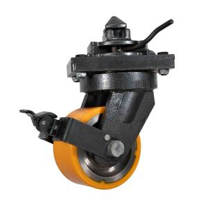 imageMytee Products 4 Pack 8quot ISO Shipping Container Caster Wheel with Brakes  5 Ton Load Capacity 11000 lbs WLLWheel  Shipping Container Moving Wheels Swivel Plate with Twist Lock1  Pack