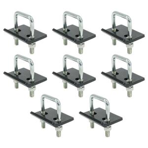 imageMytee Products 4 Pack Hitch Tightener U Bolt  Heavy Duty Zinc Plated AntiRattle Stabilizer for 125quot ampamp 2quot Hitches Reduce Movement from Hitch Tray Cargo Carrier Bike Rack Trailer Ball Mount8  Pack