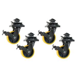 imageMytee Products 4 Pack ISO Shipping Container Caster Wheels Single Wheel 6600 lbs WLLper Wheel