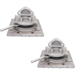 imageMytee Products 4 Pack Sea Rail BoltOn Dovetail Shipping Container TwistLock2  Pack