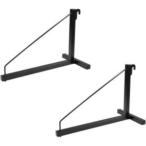 imageMytee Products 4 Pack of 3 Tier Shipping Container Shelving Bracket with 18quotD x 60quotH  Black Powder Coated Steel Shelf Brackets for Heavy Duty Trailer Containers  Easy to Assemble ampamp Remove2  Pack