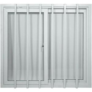 imageMytee Products 44quot x 44quot Shipping Container Window with Security Bars  PVC Frame Sliding Window for Side Walls Shipping Containers Tree House Garage ampamp Store Box  Dual Panes for Insulation1  Pack