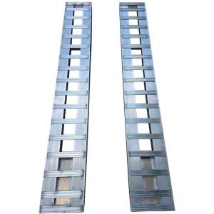 imageMytee Products 72quotx14quotx25quot Aluminum Trailer Loading Ramps with Knife Foot ampamp Hook Ends Pair  5000 lbs Capacity per Axle  Heavy Duty Truck Beds ampamp Tailgate Loading Ramps for Car ATV  Made in USA94 x 15 x 3