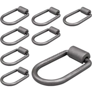 imageMytee Products 8 Pack 12quot Heavy Duty WeldOn Extended Forged D Ring w Mounting Brackets  11000 lbs Bracking Strength  Tie Down Anchor DRing for Trailer Truck Cargo RV ATV Tiedowns2  Pack