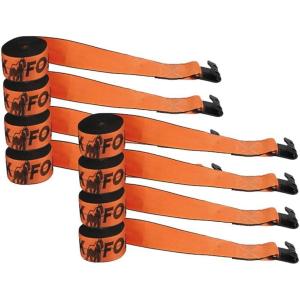 imageMytee Products 8 Pack Kinedyne K Force Winch Straps 4quot x 30 Orange Heavy Duty Tie Down wFlat Hooks WLL 6670 lbs  4 Inch Cargo Control for Flatbed Truck Utility Trailer8  Pack