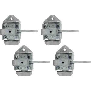 imageMytee Products 8 Pack Sea Rail Shipping Container Manual Twist Lock LeftRight Handlocking Casting Steel  No Lever Required4  Pack