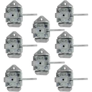 imageMytee Products 8 Pack Sea Rail Shipping Container Manual Twist Lock LeftRight Handlocking Casting Steel  No Lever Required8  Pack