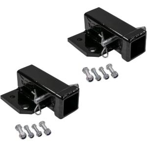 imageMytee Products BoltOn Receiver Hitch for 2quot Transformer Tractor Hitch  Black Powder Coated Steel Gooseneck 3Point Hitch Towing Capacity 2500 lbs2  Pack