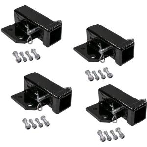 imageMytee Products BoltOn Receiver Hitch for 2quot Transformer Tractor Hitch  Black Powder Coated Steel Gooseneck 3Point Hitch Towing Capacity 2500 lbs4  Pack