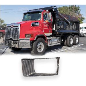 imageMytee Products Chrome Headlight Bezel Compatible with International 9400 8200 8300 4700 4800 4900  Driver ampamp Passenger Side Headlamp Bezel Case Replaces 1661764C1 8895102 3000078C 1661763C1 8895101Right  Passenger Side