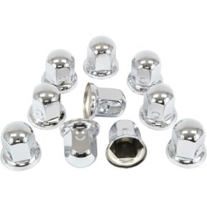 imageMytee Products Chrome Metal Lug Nut Covers 2quotH fits 33mm Push on 20 Pack10  Pack