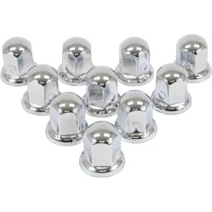 imageMytee Products Chrome Metal Lug Nut Covers 2quotH fits 33mm Push on 20 Pack12  Pack