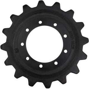 imageMytee Products Forged Track Sprocket for Mustang 180917 Takeuchi 0880166210 Gehl 180917 Compact Track Loader 16 Teeth 9 Bolt Holes Undercarriage TL8 CTL60