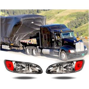 imageMytee Products Headlamp Assembly wo Harness 12 Volts 55 Watts Driver  Left Side Headlight Fits Peterbilt 330 ampamp 335 Series 20052015 Replaces 1609190L Freightner PTR 1609190LPair