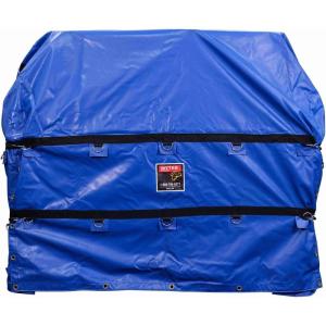 imageMytee Products Heavy Duty Coil Tarps for Steel Coils 7 FT x 7 FT x 7 FT  Blue Waterproof Made with 18 OZ Vinyl  Flatbed Truck Trailer Steel Fitted Coil Tarp BagsBlue