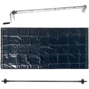 imageMytee Products HeavyDuty 7 x 21 Dump Truck Tarp Kit with Rear AntiSail Bow Set Double Pocket  Waterproof Tarp7 X 18 2 Pockets