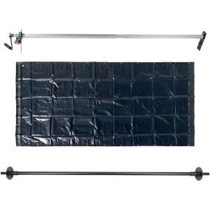 imageMytee Products HeavyDuty 7 x 21 Dump Truck Tarp Kit with Rear AntiSail Bow Set Double Pocket  Waterproof Tarp7 X 21 2 Pockets