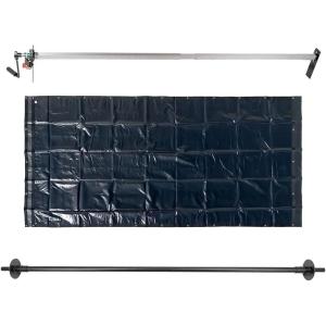 imageMytee Products HeavyDuty 7 x 21 Dump Truck Tarp Kit with Rear AntiSail Bow Set Double Pocket  Waterproof Tarp76 X 20 2 Pockets