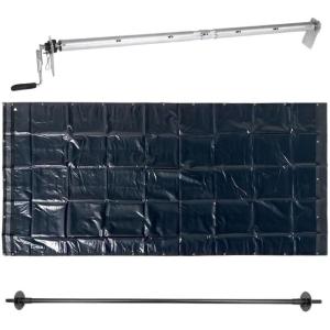 imageMytee Products HeavyDuty 7 x 21 Dump Truck Tarp Kit with Rear AntiSail Bow Set Double Pocket  Waterproof Tarp8 X 10 2 Pockets