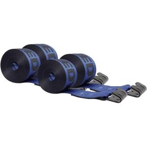 imageMytee Products Kinedyne Winch Straps 4quot x 30quot Blue Heavy Duty Tie Down wFlat Hooks WLL 5400 lbs  4 Inch Cargo Control for Flatbed Truck Utility Trailer 4 Pack