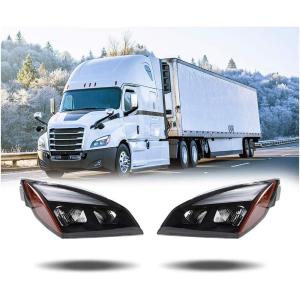 imageMytee Products Left Side LED Headlights Assembly Compatible with Freightliner Cascadia 202182024  DOT ampamp SAE Approved Headlamp Replace A6601405004Pair Set