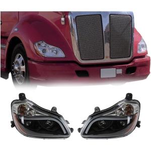 imageMytee Products LeftRight Side HeadlampHeadlight Set Compatible wKenworth T680 20132024  Replaces Automann 56459090SC AM56459090SC Kenworth P54610310000L1  Pack