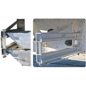imageMytee Products Loading Ramp Storage Brackets for Trailer  Bolt on 285quot Wide x 1575quot Height  Ramp Stand Storage Brackets for SemiTrailers