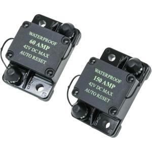 imageMytee Products Replaces Buyers Part CB150 Waterproof 150 Amp Circuit Breaker with Auto Reset for Trailer Bus Truck 42VDC Max Volts ampamp 14quot STT Studs