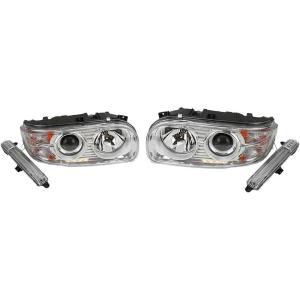 imageMytee Products Right Headlamp for Peterbilt 388 ampamp 389 Series 20082018  Passenger Side Headght Replace P546087RPair Set