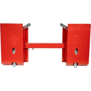 imageMytee Products Skid Steer Universal Quick Attach Adapter Compatible for Kubota Bobcat  4000 lbs WLL  Powder Coated  Quick Attachment Mount Adapter for Tractor LoaderRed