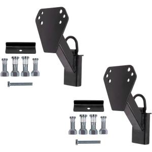 imageMytee Products Stake Pocket Spare Tire Carrier for Utility Trailer wDRing  Trailer Spare Tire Mount Holder  Fits 4 5 6 ampamp 8 Lugs Wheels on 4quot 425quot 475quot 5quot 55quot ampamp 65quot Bolt Patterns2  Pack