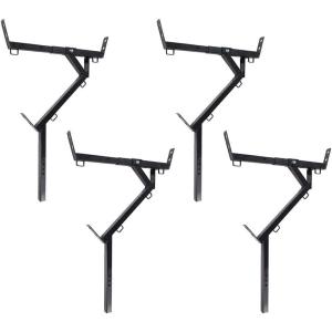 imageMytee Products Steel SideRail Ladder Rack for Truck  20quot28quot Adjustable Cross Bar Length 250 lbs Capacity Ladder Rack for Kayak Surfboard Pipes Lumber  Set of 2Set of 4