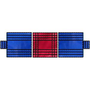 imageMytee Products Superlight 14oz 3 Pc Lumber Tarp 8 Drop  Blue Ends Red Middle24 x 18 3 Pcs