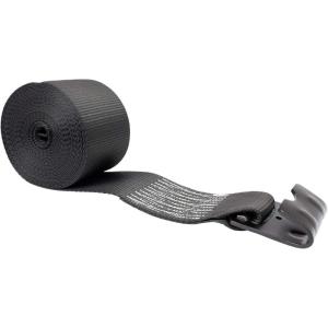 imageMytee Products Winch Straps 4quot x 30 Yellow Heavy Duty Tie Down wFlat Hooks WLL 5400 lbs  4 Inch Cargo Control for Flatbed Truck Utility Trailer 10 PackBlack