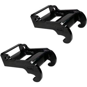 imageMytee Products XChange Coupler Bracket for Bobcat Quick Attachments  Mini Excavator Bucket Mount Attachment BlackCoating Steel Compatible with Bobcat E Series Models2  Pack