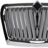imageMytee Products Chrome Front Grille wBug Screen Fits International LT 20202023  Bumper Cover Grille Replaces 4039860C Wabco 21335 Saginaw 4039860C93 4039860C94 S28079