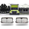 imageMytee Products Chrome Grille WO Screen  Compatible wInternational 3200 20022011 8500 20022007  Bumper Cover Grille Replaces 4300 Wabco 21148 Navistar 3551015C 3551015C91 3551015C982  Pack