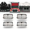 imageMytee Products Chrome Grille WO Screen  Compatible wInternational 3200 20022011 8500 20022007  Bumper Cover Grille Replaces 4300 Wabco 21148 Navistar 3551015C 3551015C91 3551015C984  Pack