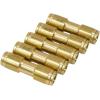imageMytee Products DOT Brass Push to Connect Fitting Straight Union Tube Connector Air Brake Tube Fitting 38quot OD 5 Pack1  Pack