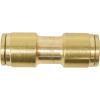 imageMytee Products DOT Brass Push to Connect Fitting Straight Union Tube Connector Air Brake Tube Fitting 38quot OD 5 Pack1  Pack