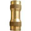 imageMytee Products DOT Brass Push to Connect Fitting Straight Union Tube Connector Air Brake Tube Fitting 38quot OD 5 Pack1  Pack