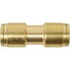imageMytee Products DOT Brass Push to Connect Fitting Straight Union Tube Connector Air Brake Tube Fitting 38quot OD 5 Pack1  Pack