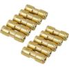 imageMytee Products DOT Brass Push to Connect Fitting Straight Union Tube Connector Air Brake Tube Fitting 38quot OD 5 Pack2  Pack