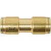 imageMytee Products DOT Brass Push to Connect Fitting Straight Union Tube Connector Air Brake Tube Fitting 38quot OD 5 Pack2  Pack