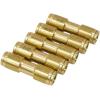 imageMytee Products DOT Brass Push to Connect Fitting Straight Union Tube Connector Air Brake Tube Fitting 38quot OD 5 Pack2  Pack