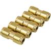 imageMytee Products DOT Brass Push to Connect Fitting Straight Union Tube Connector Air Brake Tube Fitting 38quot OD 5 Pack1  Pack