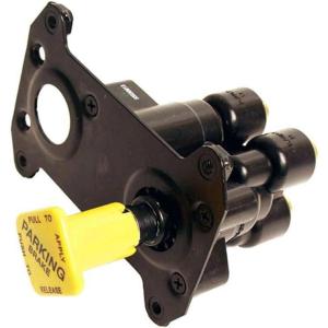 imageMytee Products 2 Pack Park Control Valve Mounting Hole Threads M6 X 16H 38quot PTC Ports for Multiple International Appcations Replace Bendix 800841 5005855 800841BXW Freightner BW800841Black