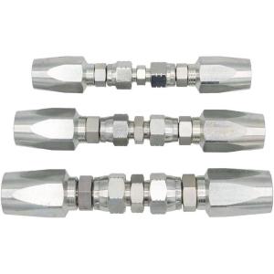 imageMytee Products 2Pcs Hydraulic Hose Field Repair Kits 38quot Steel Female JIC wAdapter  Reusable Hydraulic Fittings for Wire Hydraulic Hose Compatible w R2 R16 R17 R1938quot Inner DiameterKit 12  14  38